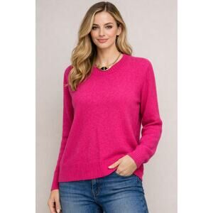 BCBG Paris Hot Pink Knit Sweater Size S – Soft Cozy Pullover Top